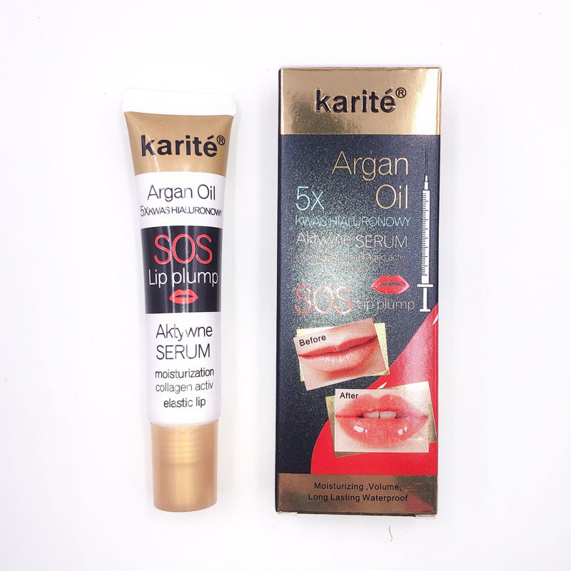 Lip glaze with transparent lips